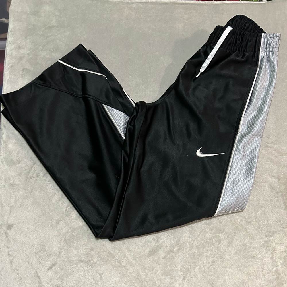 Nike Kids Black and Silver Joggers
